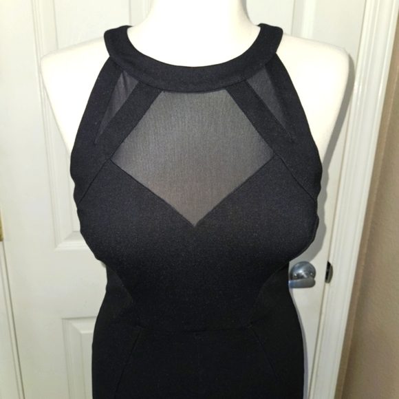 Ted Baker London Black Mesh Bodycon Dress Size 2 - Picture 4 of 12